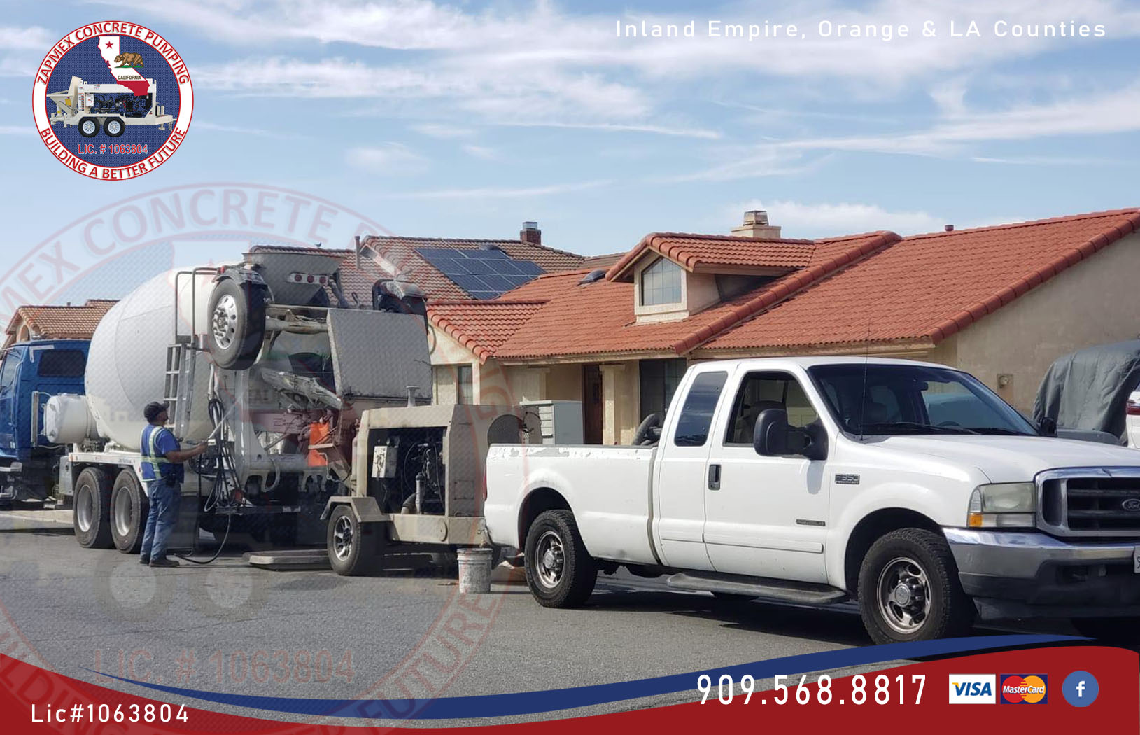 Riverside for Concrete Pumping Zapmex Concrete Punping.