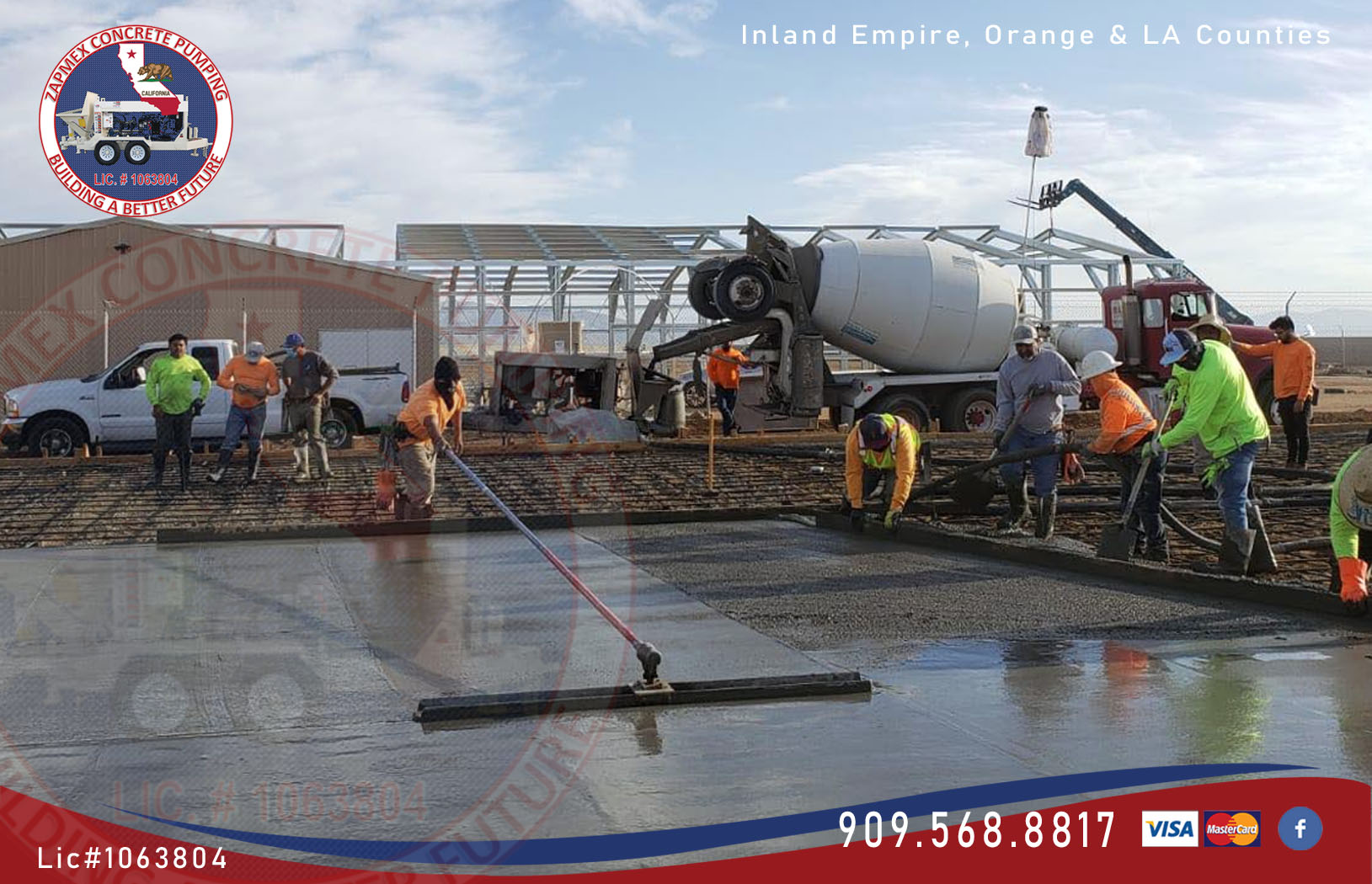 Riverside Syngle-ply Concrete for Concrete Pumping commercial and industrial